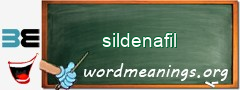 WordMeaning blackboard for sildenafil